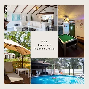 Private Waterfront Pool With Game And Stunning Mother-in-law Suite! Holiday home Tampa